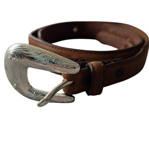 Tony Llama Brown Leather Belt Size 34